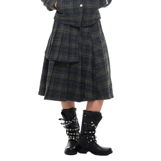 Wool Plaid skirt