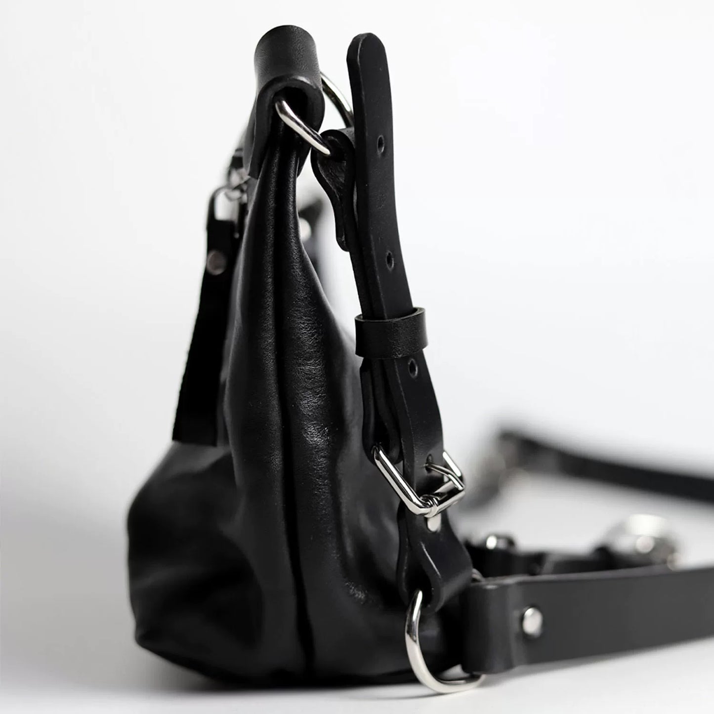 Double-strap half-moon Bag