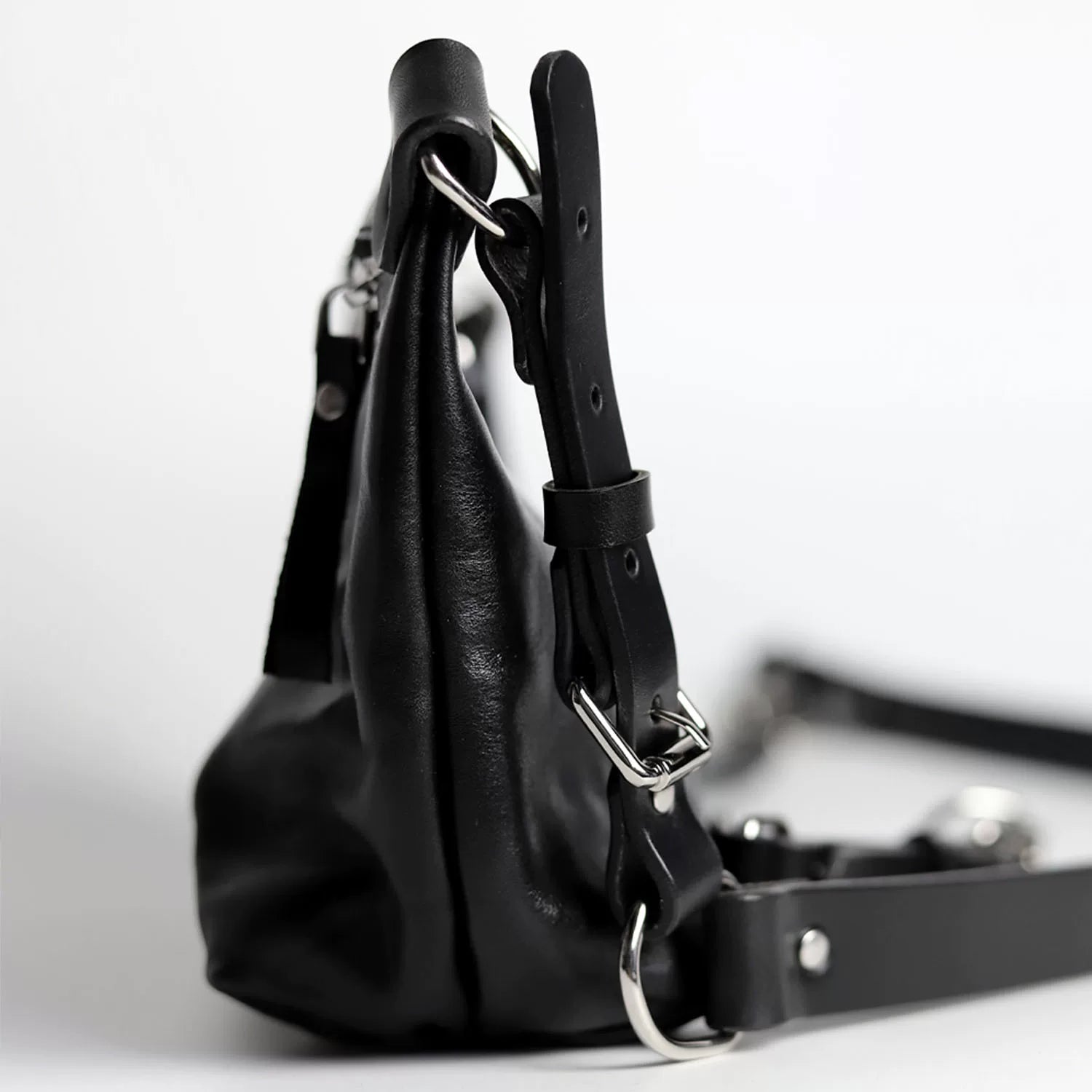 Double-strap half-moon Bag
