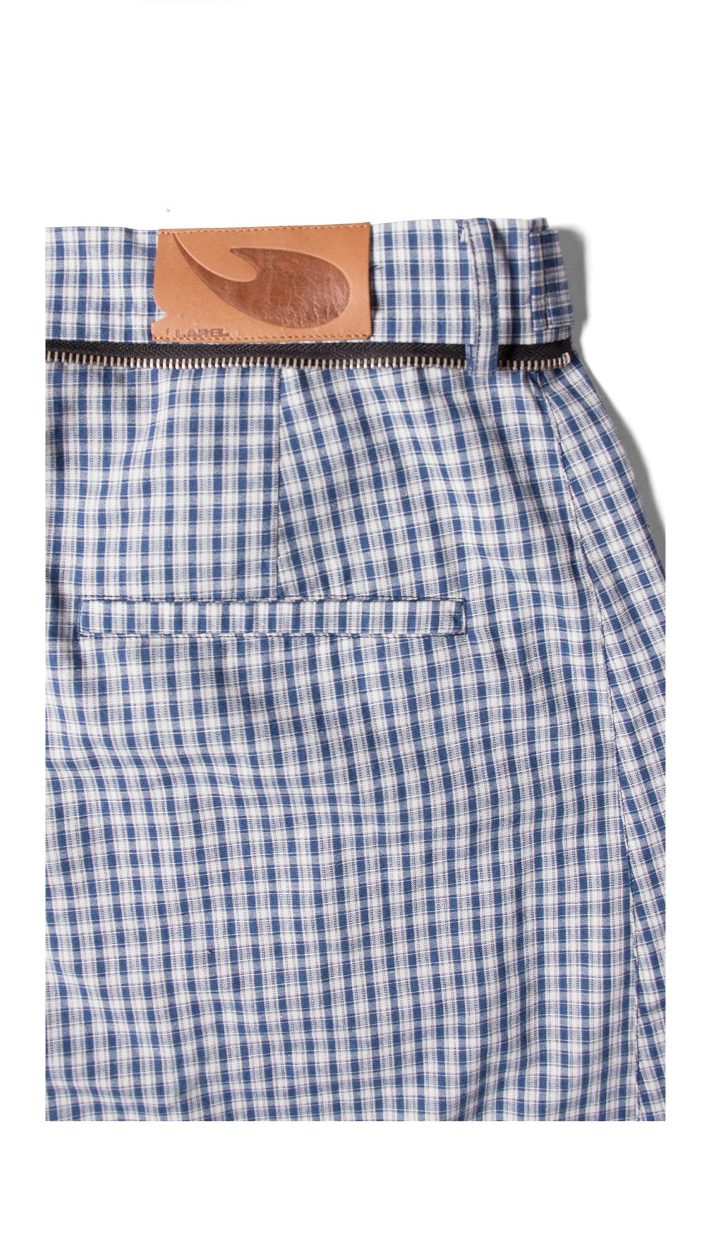 Cropped Check trousers