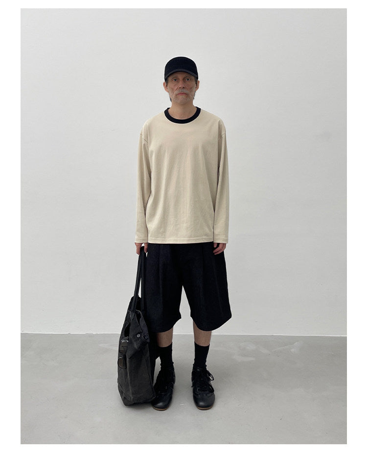 Loose fit solid color T-shirt