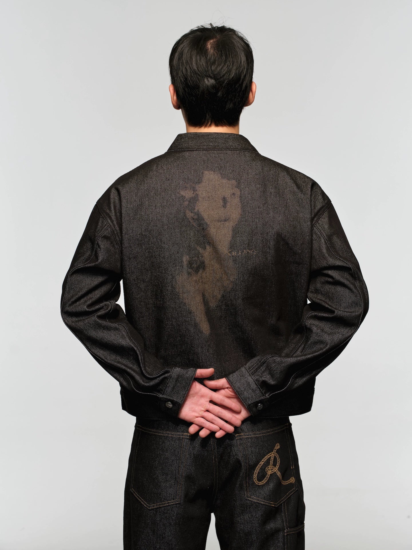 Original Cow Short Wide Denim Jacket