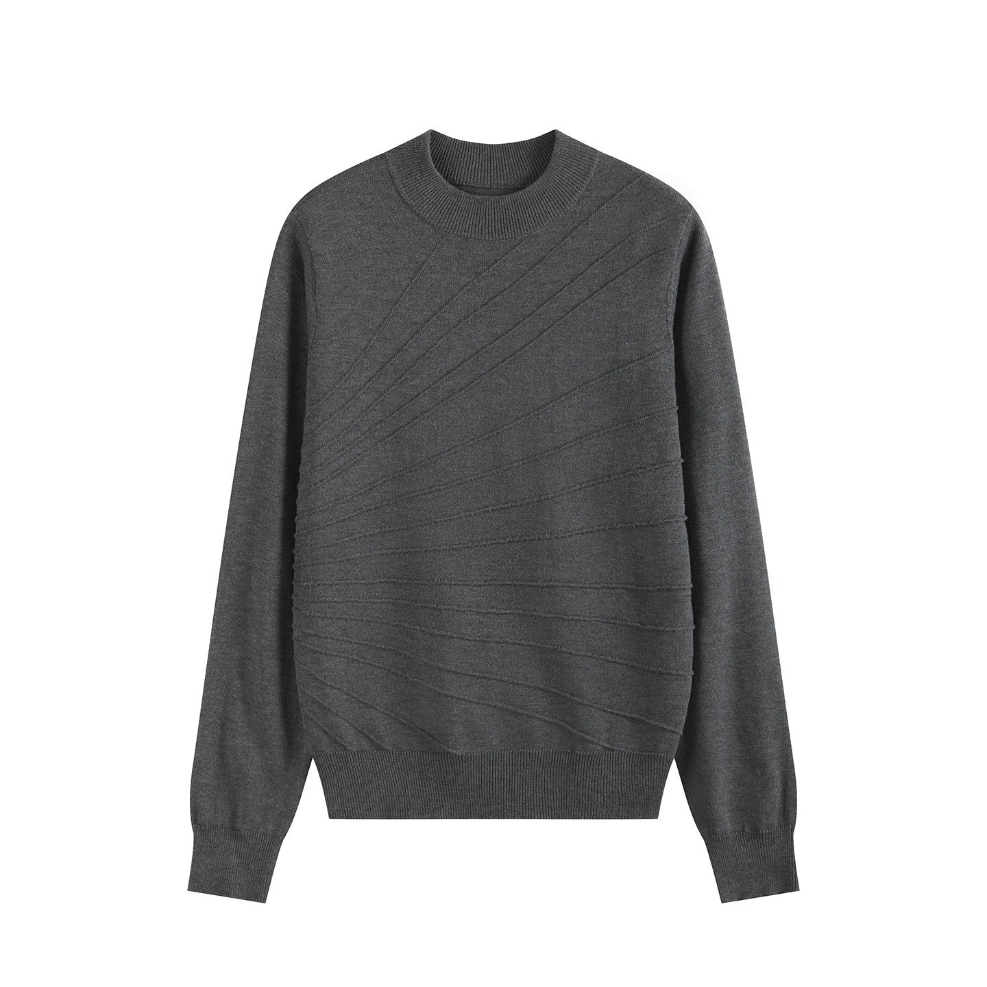 Sculpture jacquard long-sleeve T-shirt