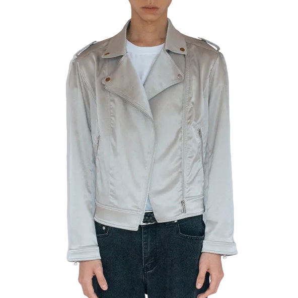 Glossy vintage cropped jacket