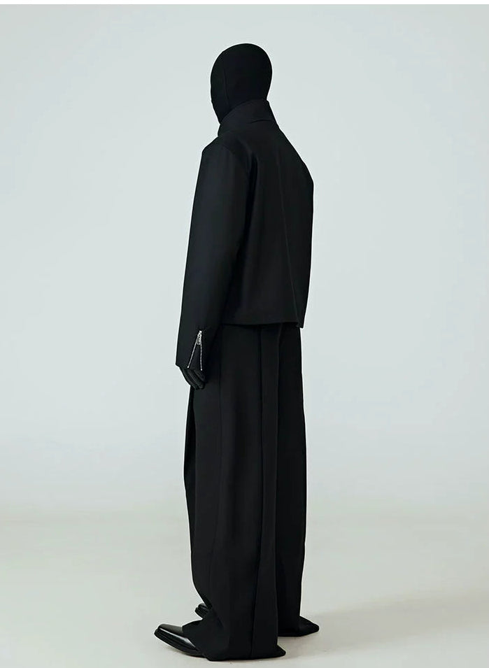 Stand Collar Cropped Jacket