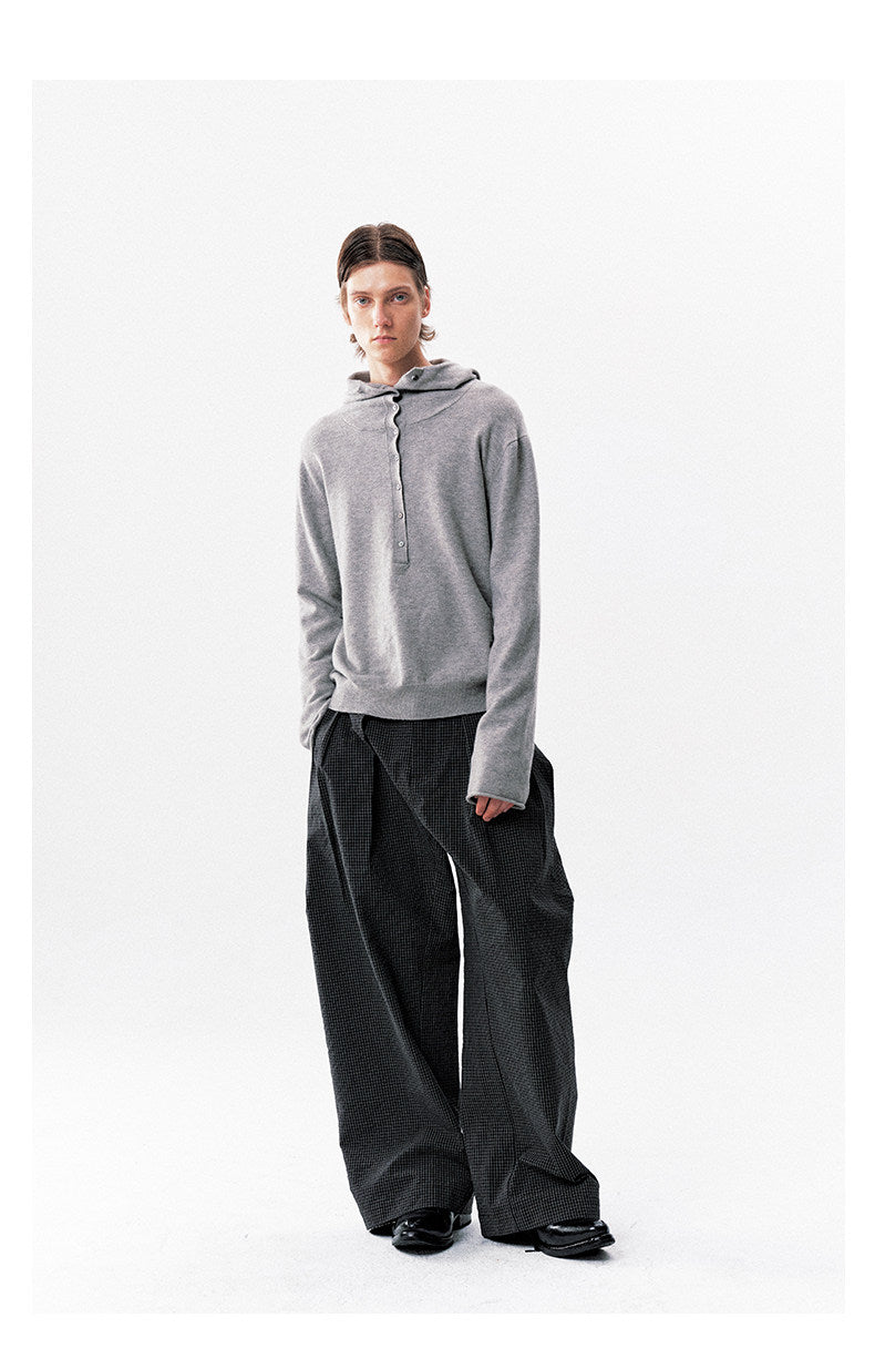 Soft loose curled sweater