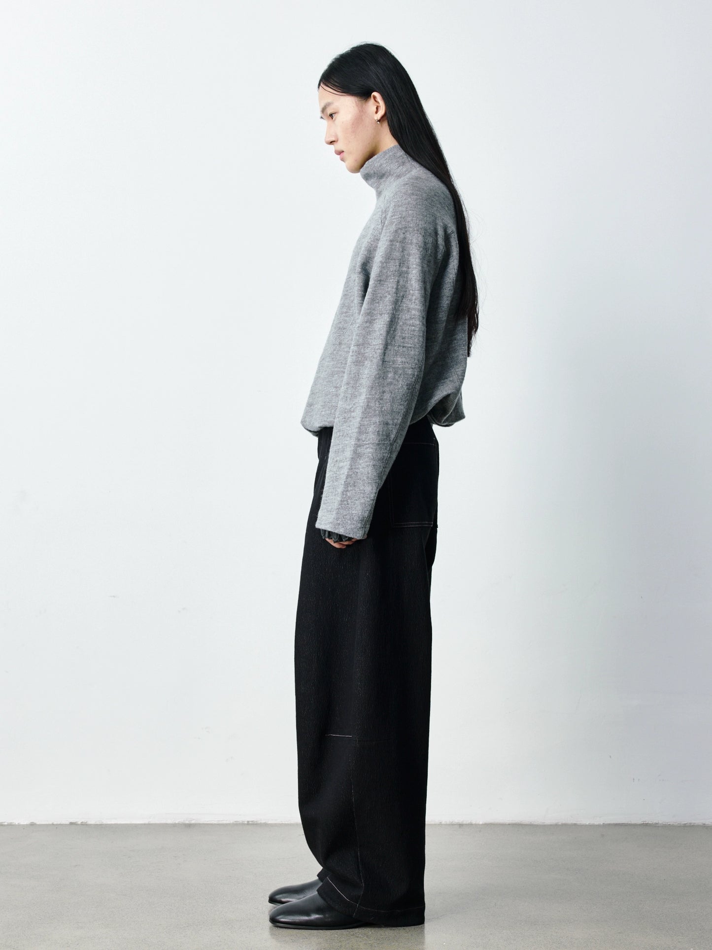 Merino Wool  High Neck Sweater