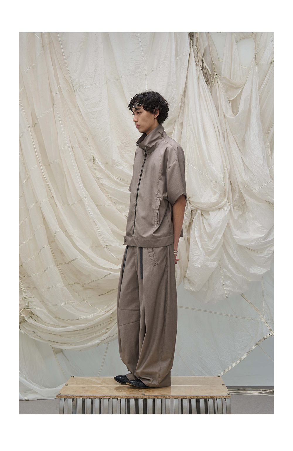 Pleated Drape Trouser