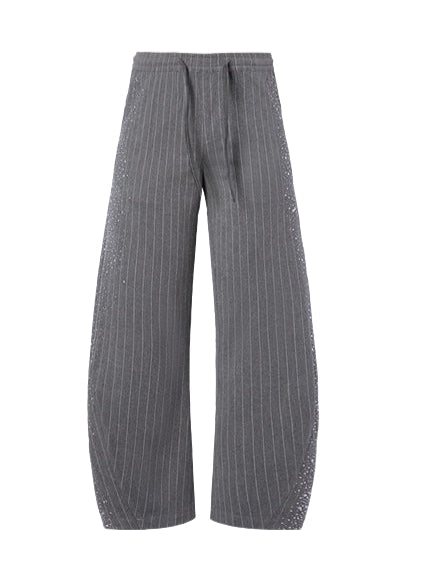 Striped Diamond Wide-leg Scimitar Trouser