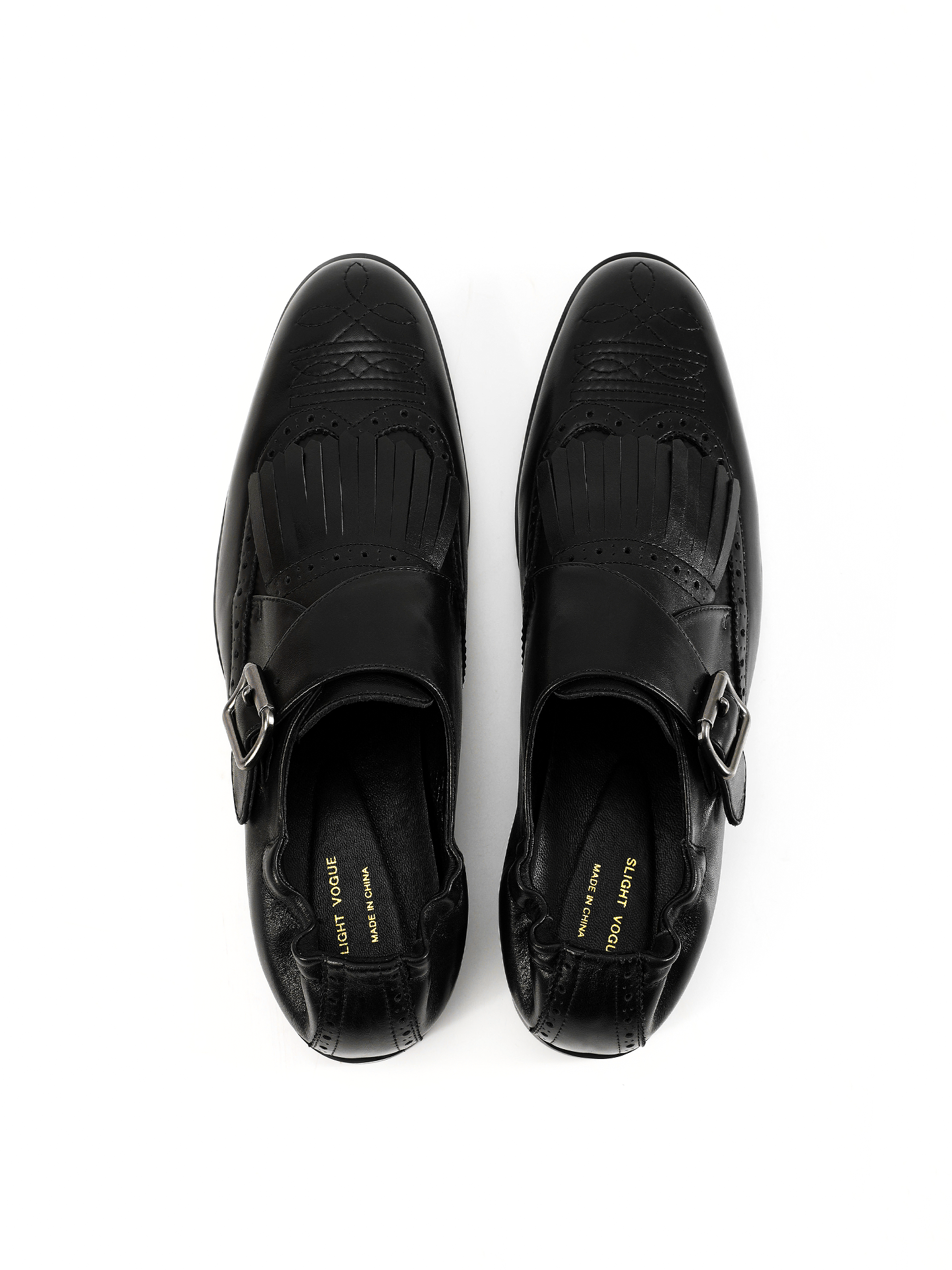 Calfskin Embroidered Leather Shoes