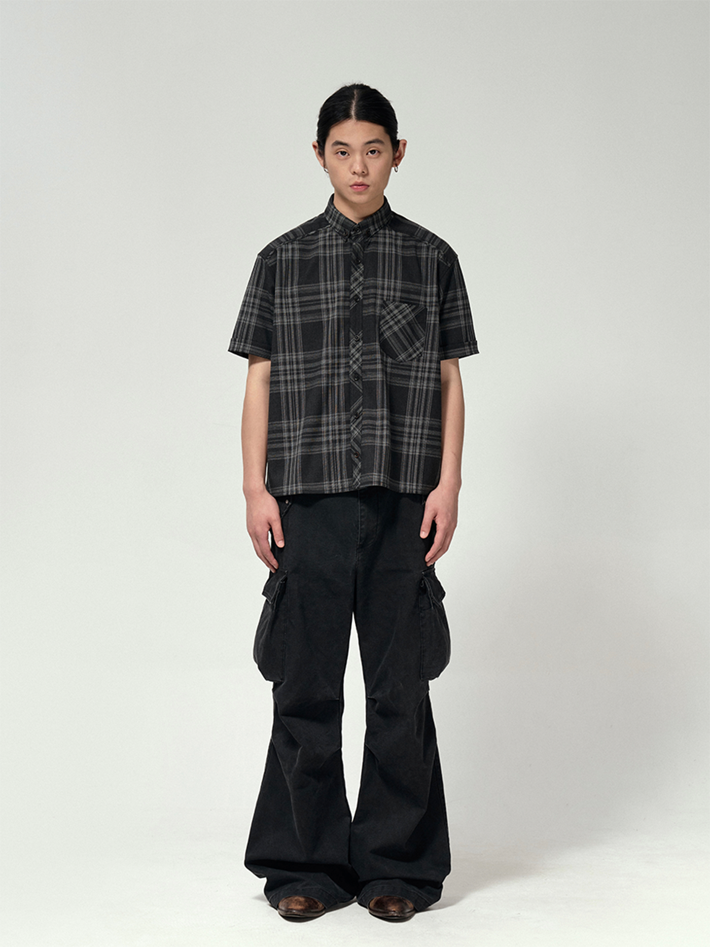 Washed Distressed Cargo pants