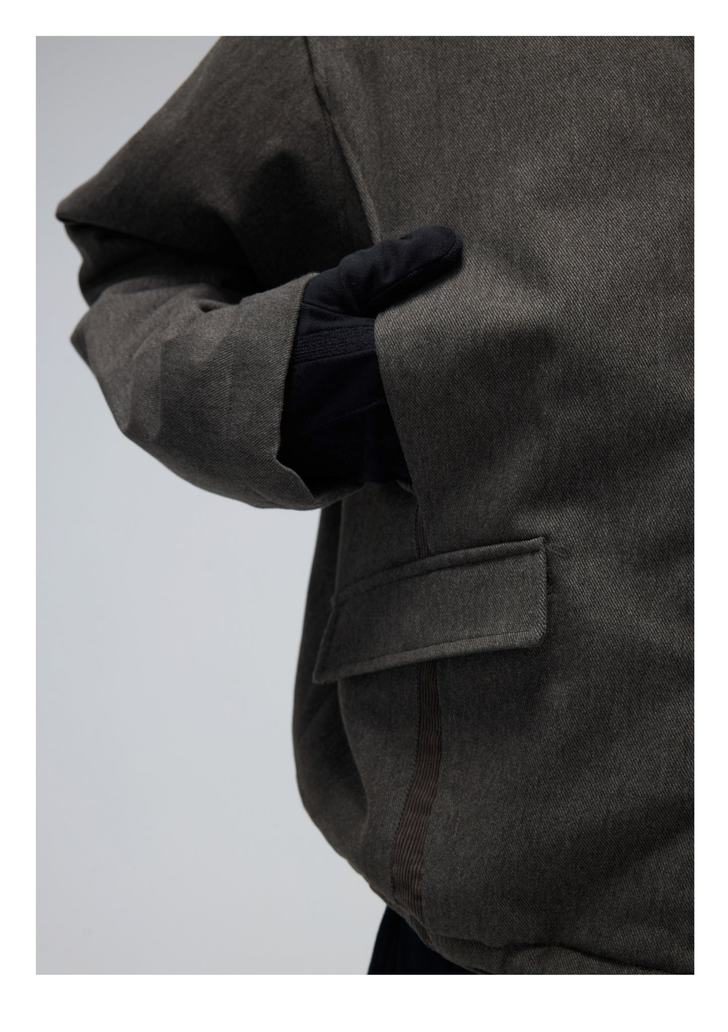 Zipper padded jacket