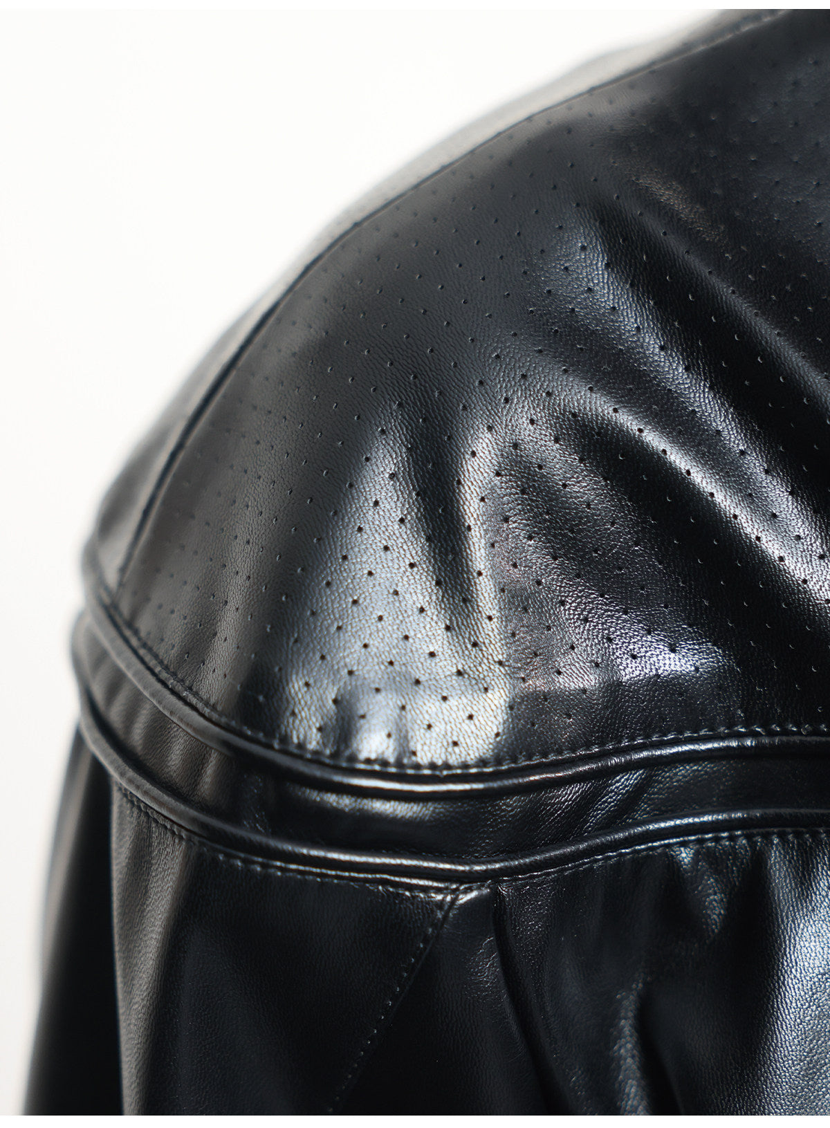 Mesh leather jacket