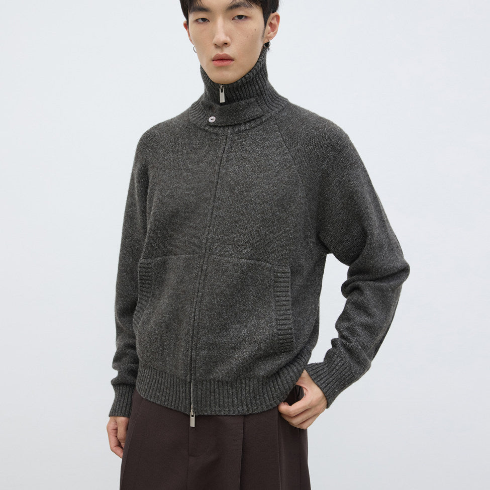 Merino Wool Multi-form Knit Jacket