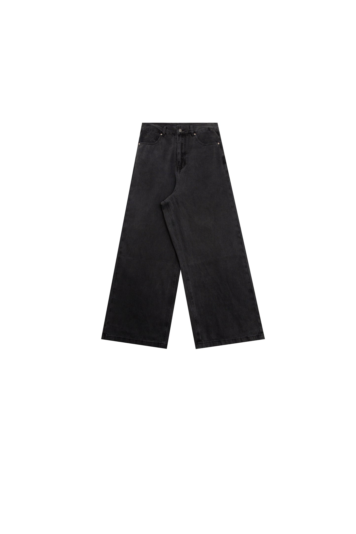 Deep crotch wide-leg jeans
