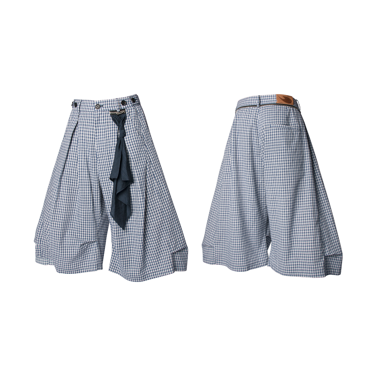 Cropped Check trousers