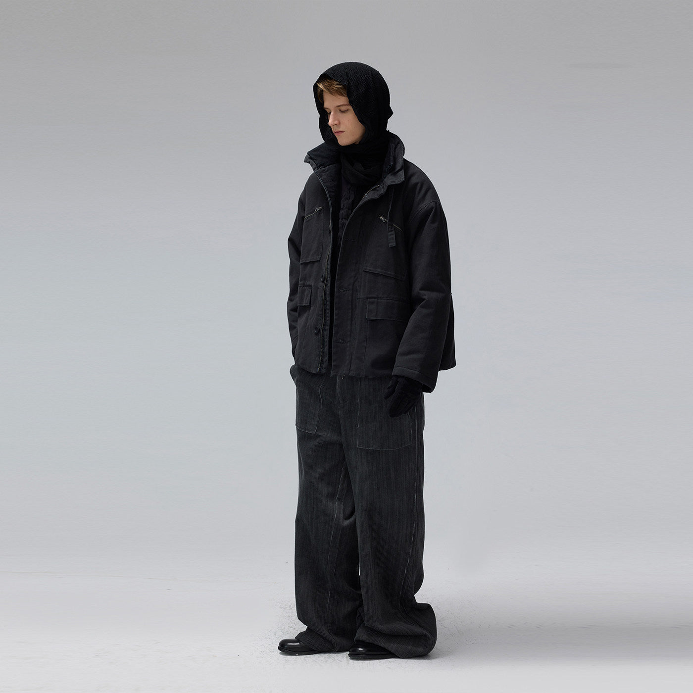 Hooded Cotton Work Jacket