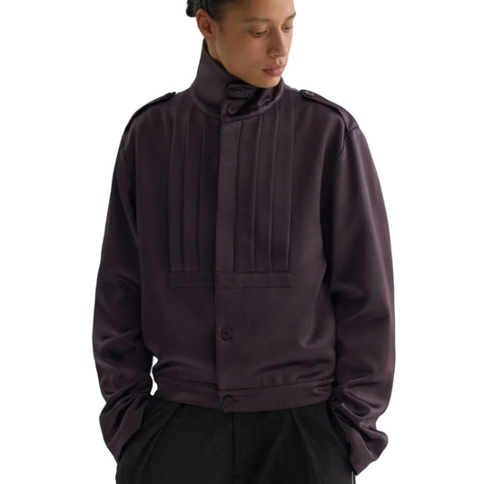 Acid Accordion Pleated Short Jacket
