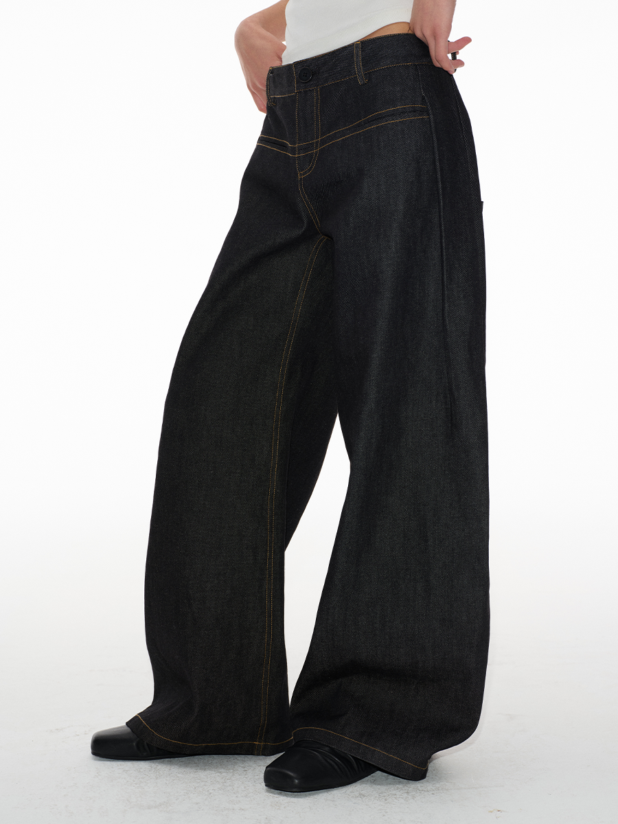 Racer pleated Banana Pants