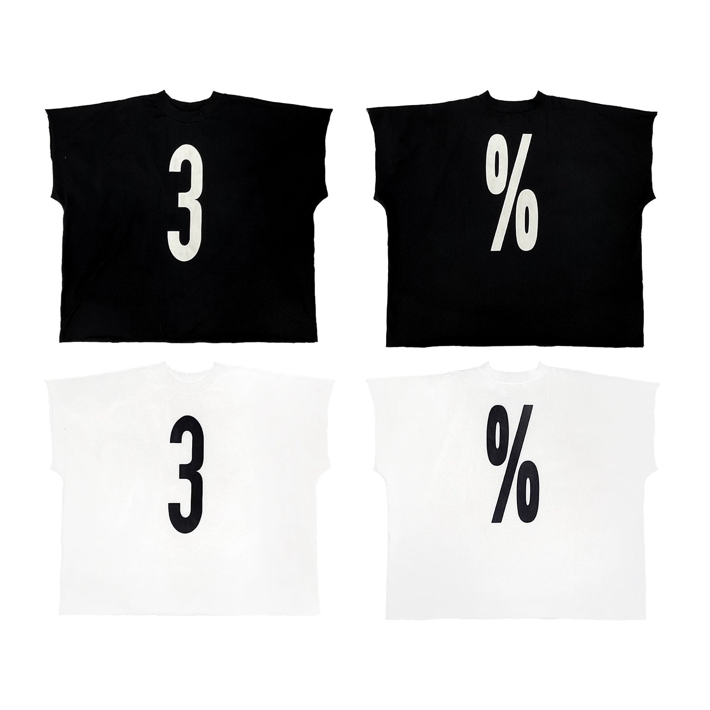 One cut vest short sleeve T-shirt