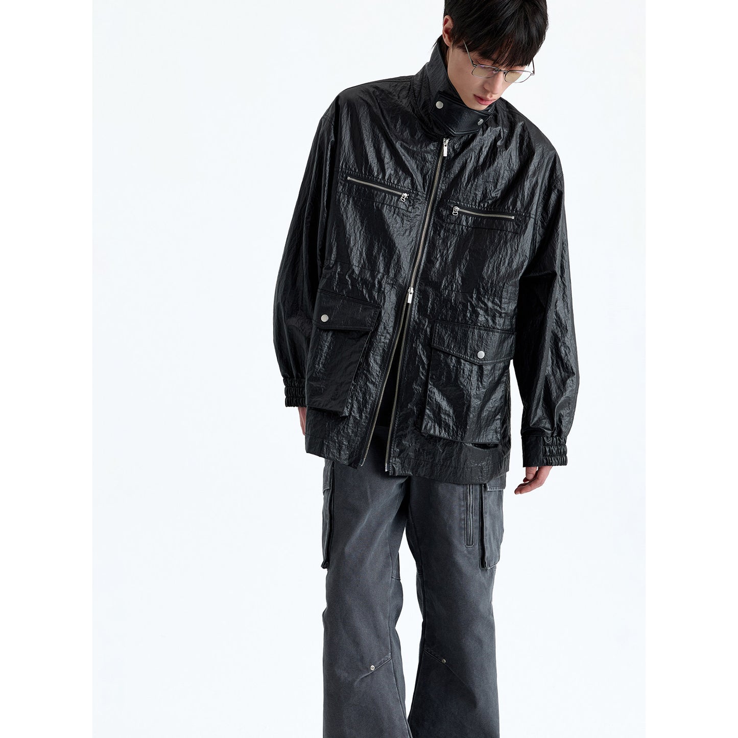 PU-coated Safari Jacket