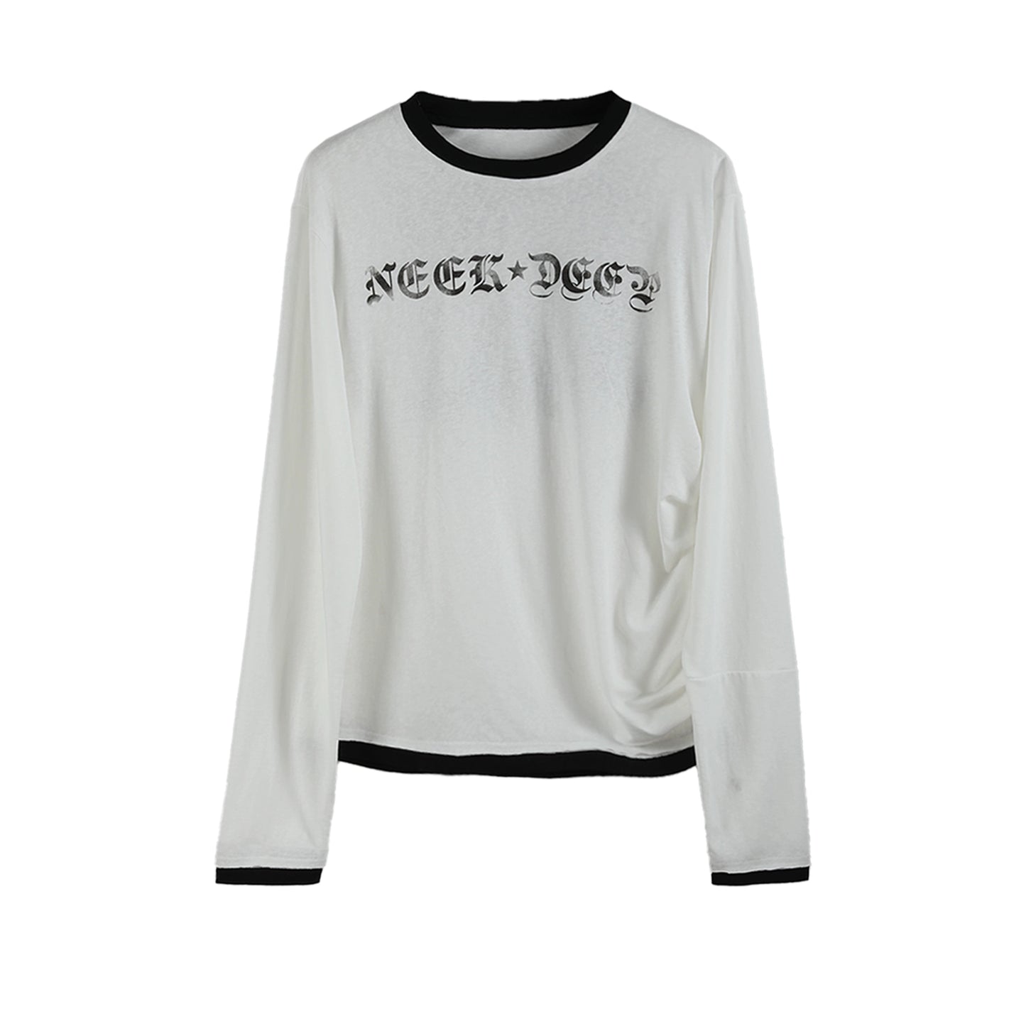 skull print long sleeve T-shirts