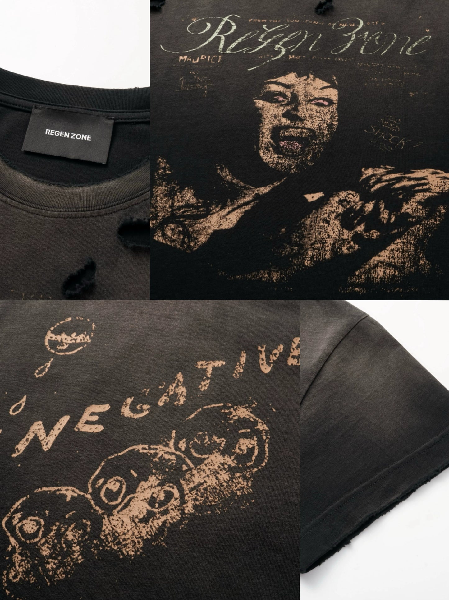 "RIOT" Blood Stain Vampire Short Sleeve T-shirts