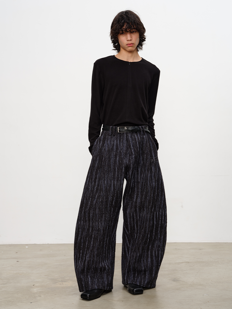 Half-Open Zip Long Sleeve T-shirt