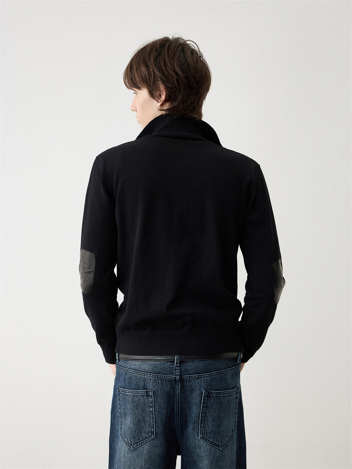 Wool Blend Sheepskin Cardigan