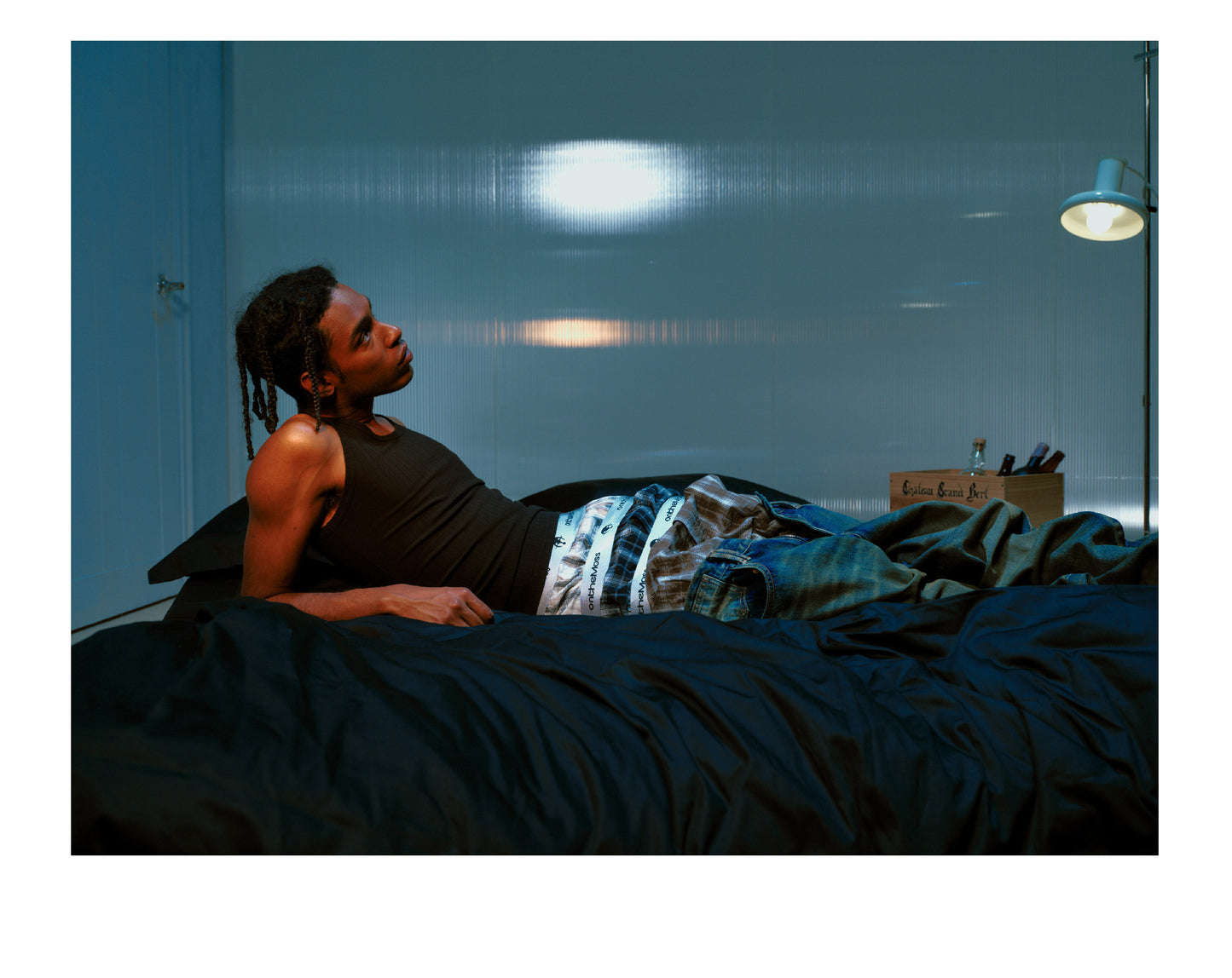 Checked boxer shorts