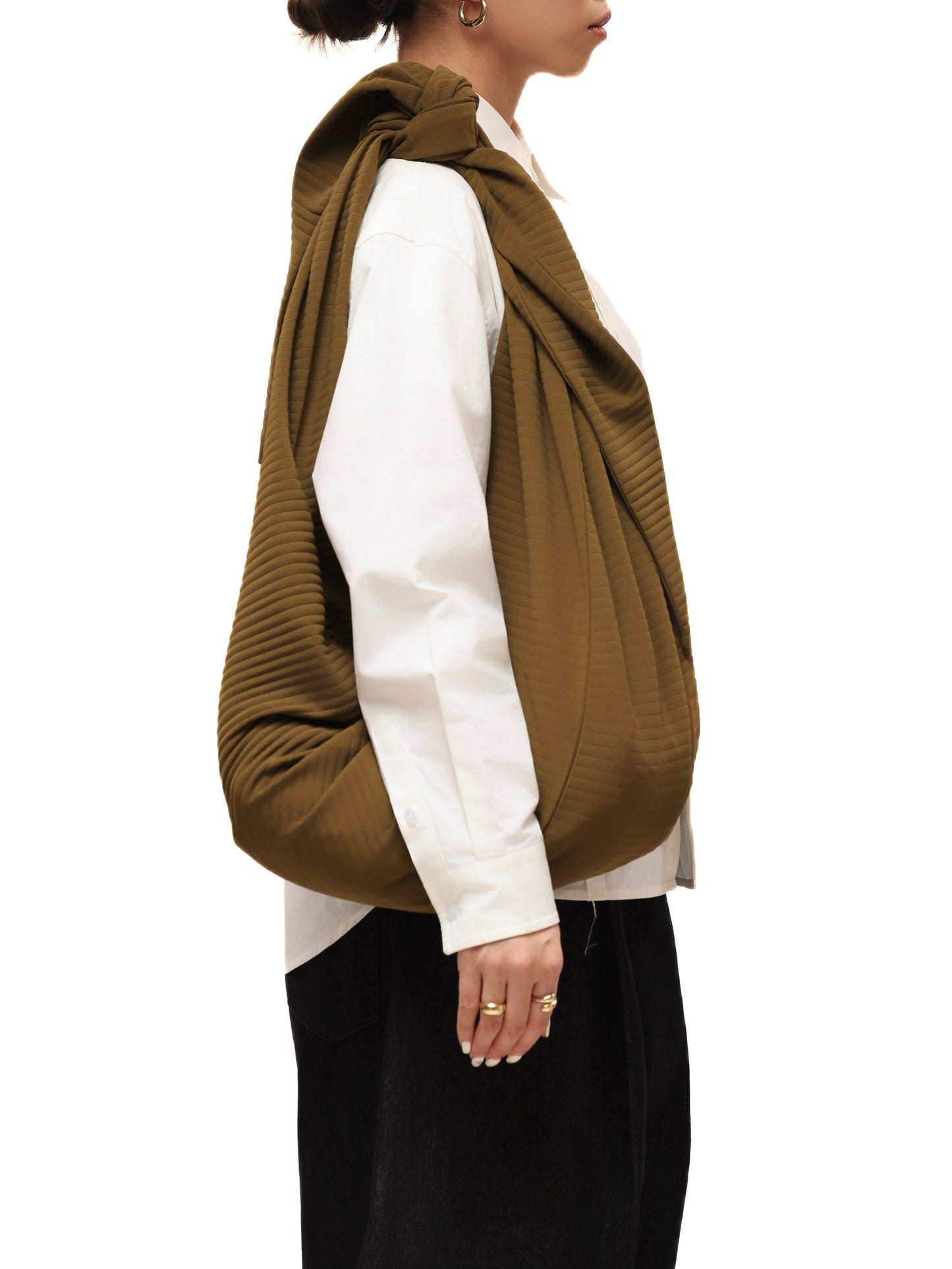 Pleated Hobo Bag