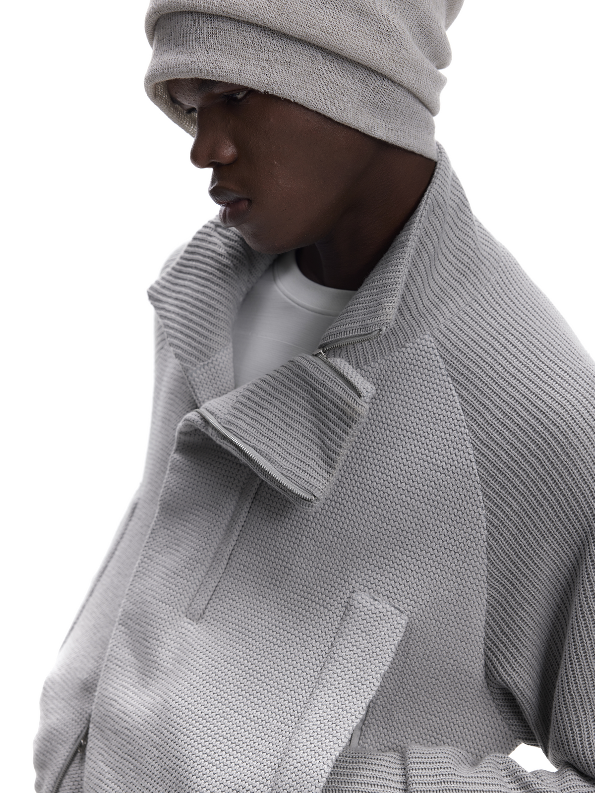 Faux Wool Cardigan Jacket