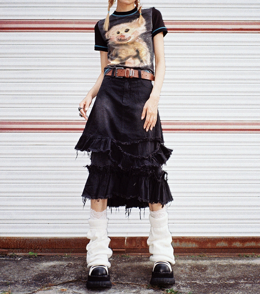 Bear Print Short Sleeve T-Shirt