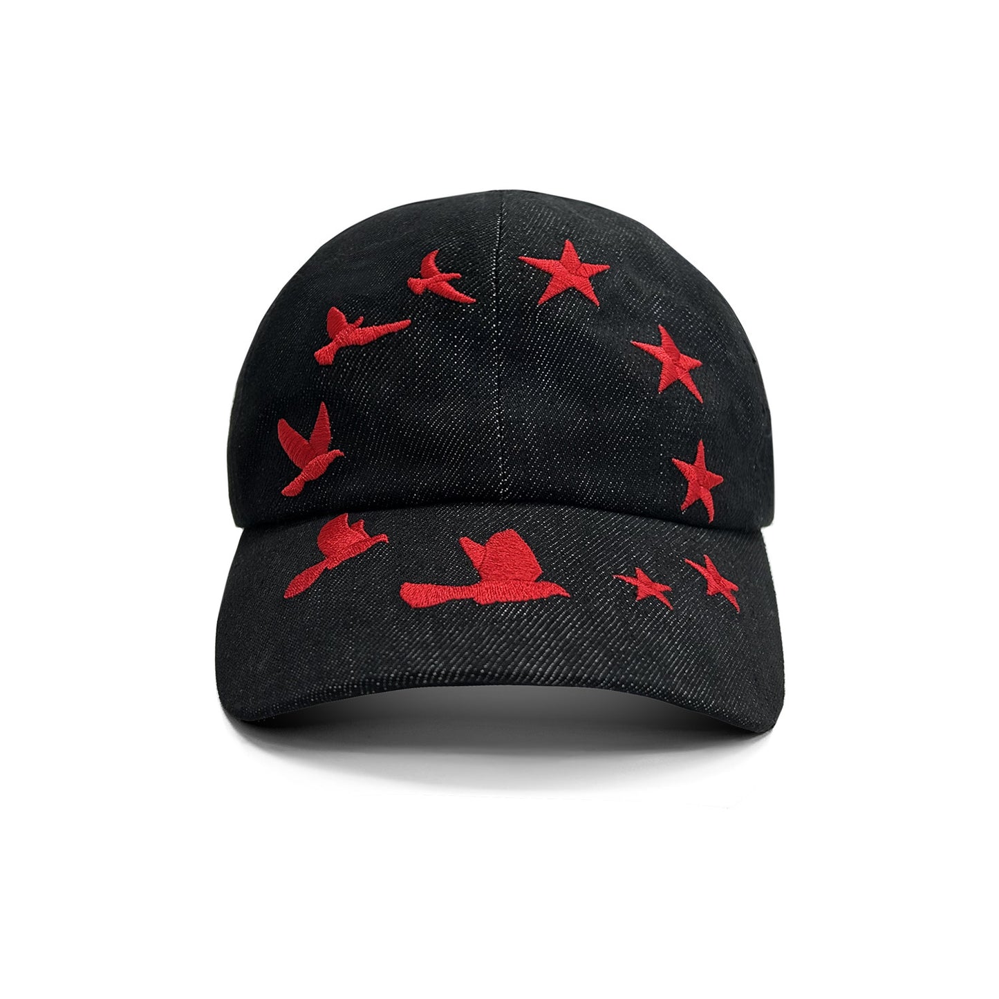 Embroidered five-star cap