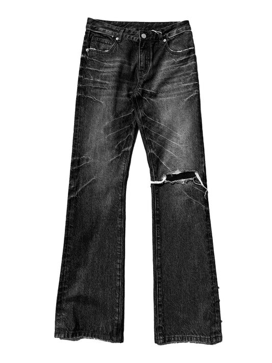 Vintage destroy skinny studded jeans