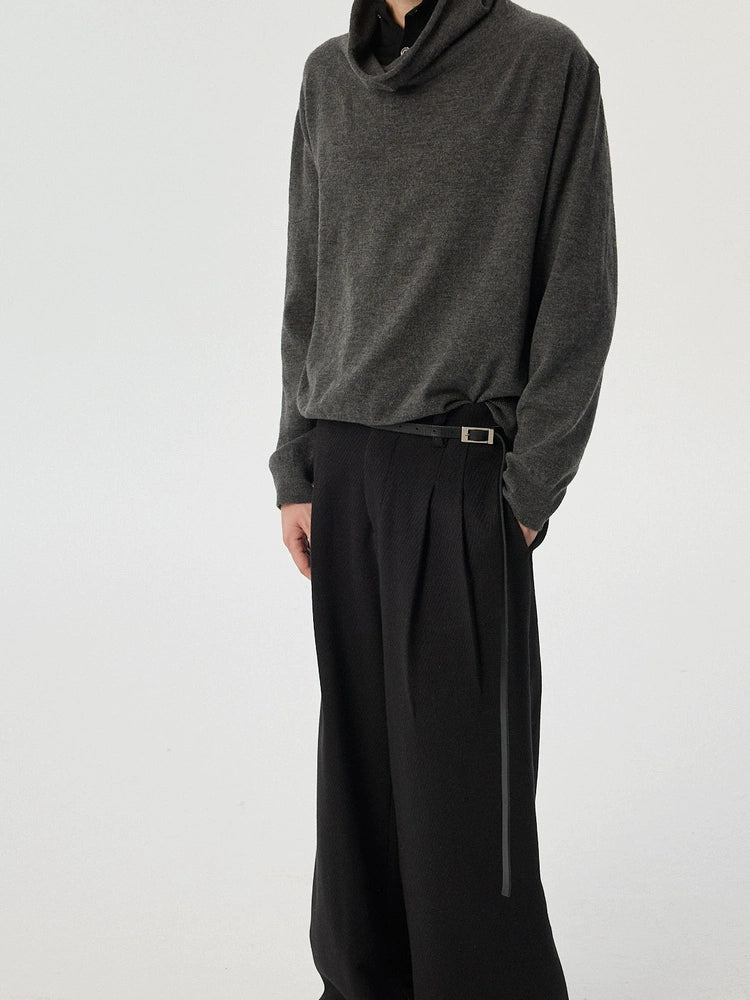 Wool Bottom Knit Sweater