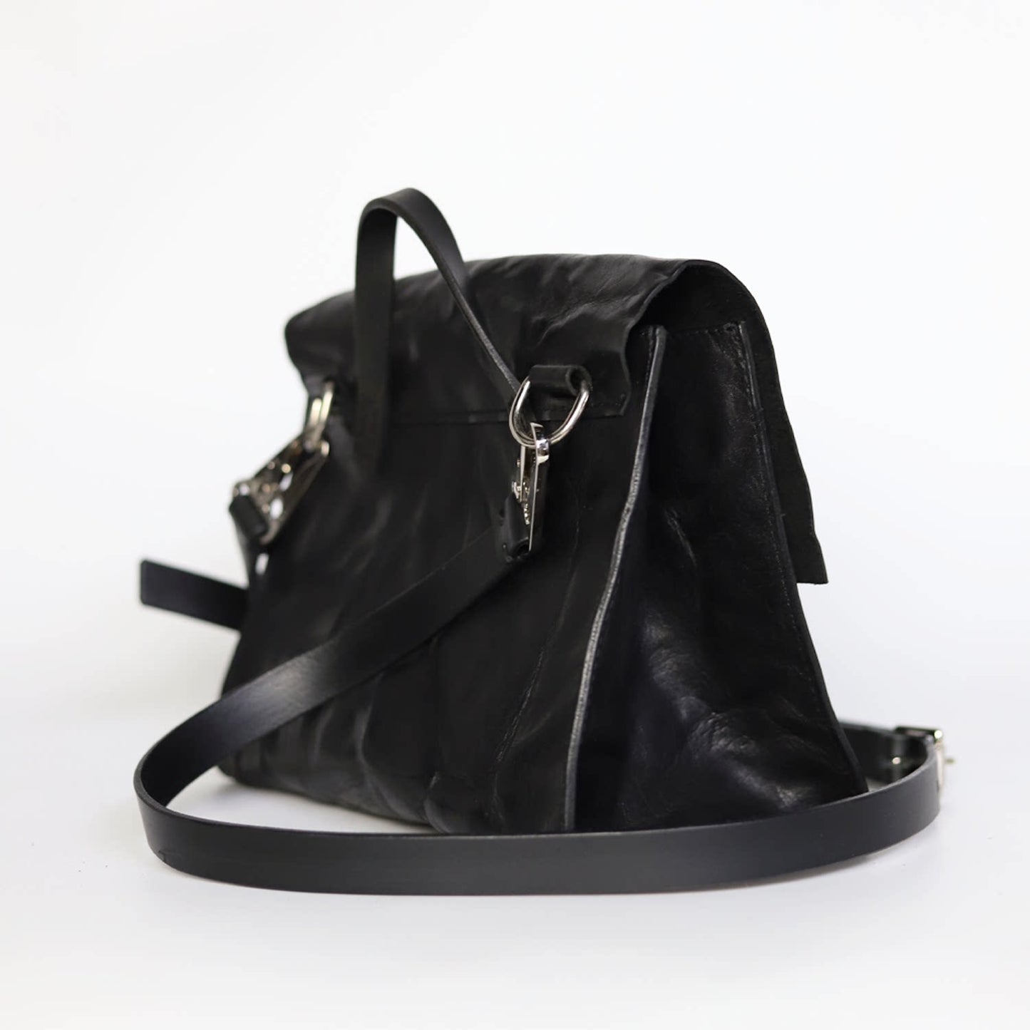 Vintage square cowhide bag