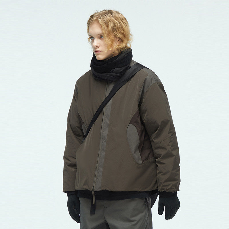 Stitched duck down jacket