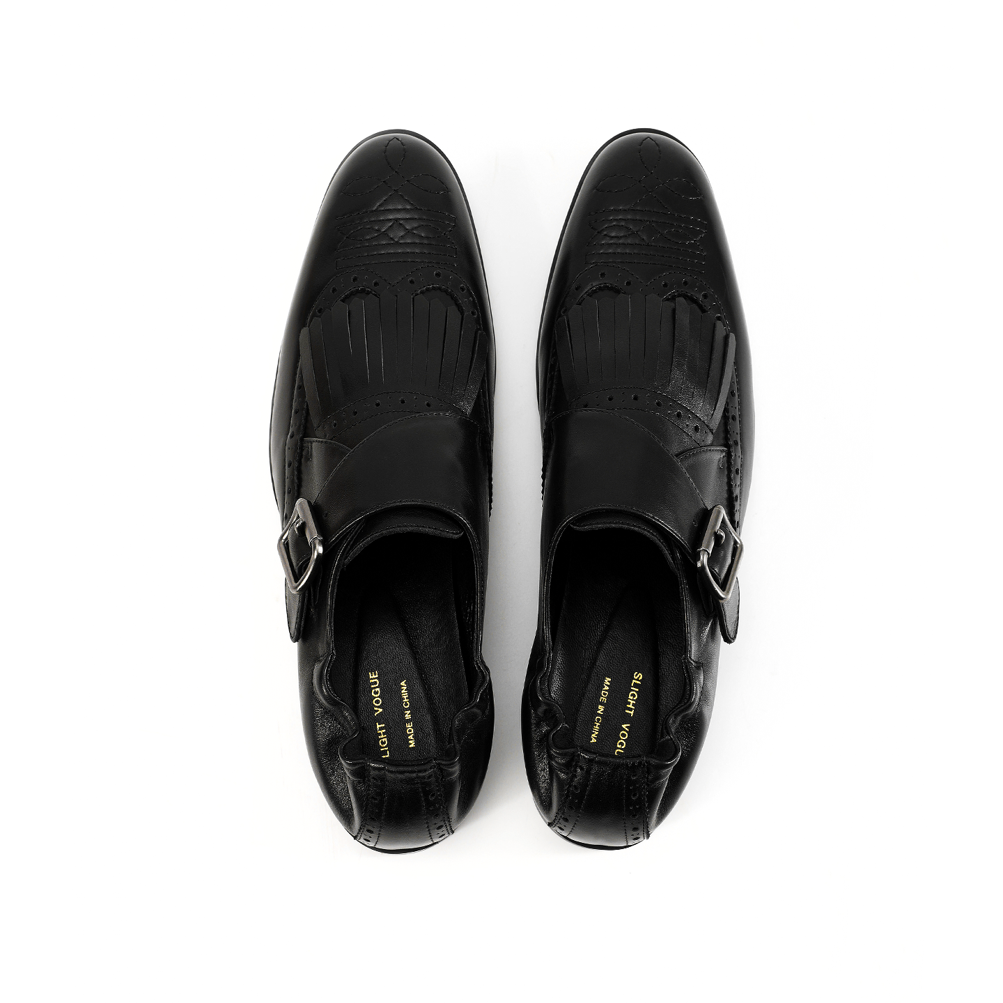 Calfskin Embroidered Leather Shoes