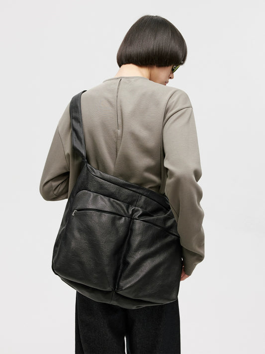 COMMUTER LEATHER SHOULDER BAG
