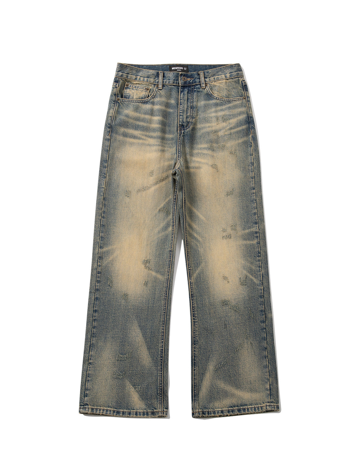Mud loose straight-leg jeans