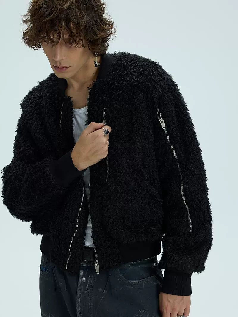 Fur Bomber Heavy Padded jacket