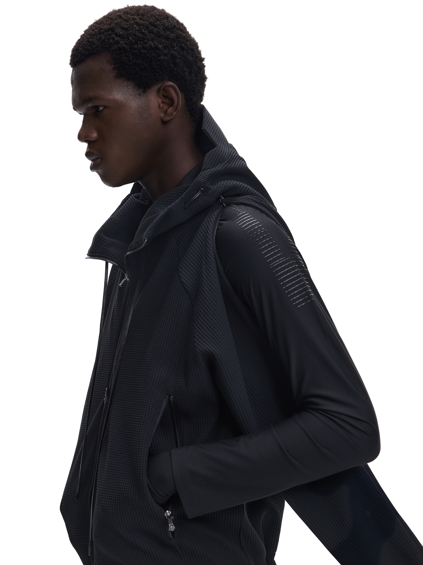 Waffle Windproof Sweatshirt