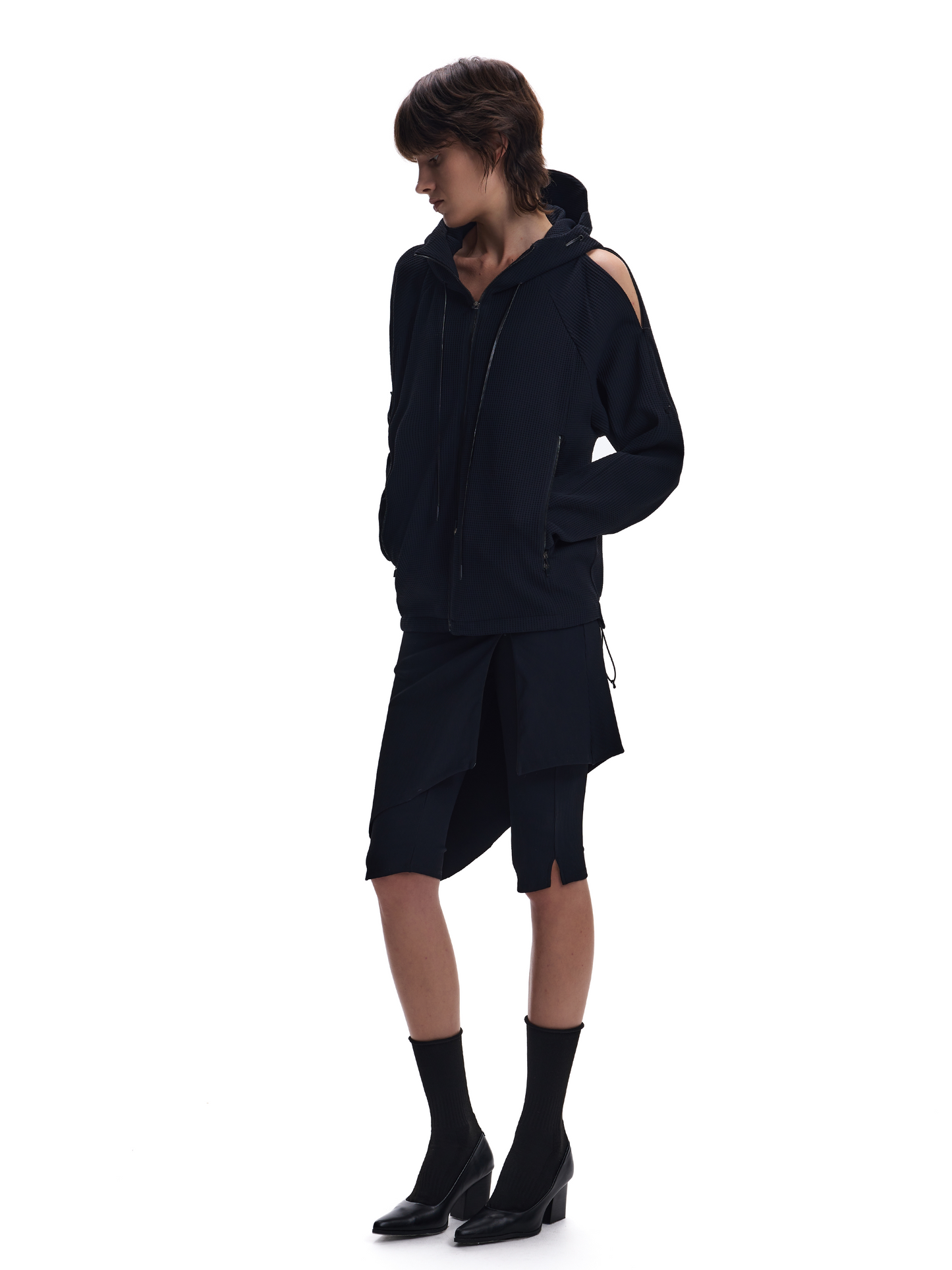 Waffle Windproof Sweatshirt