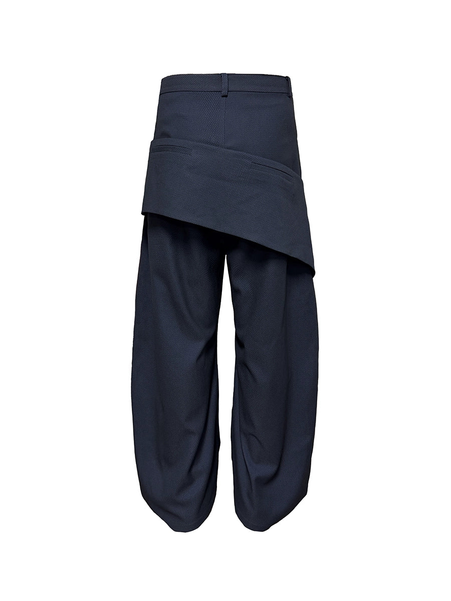 Double Waist Side Pocket Trouser