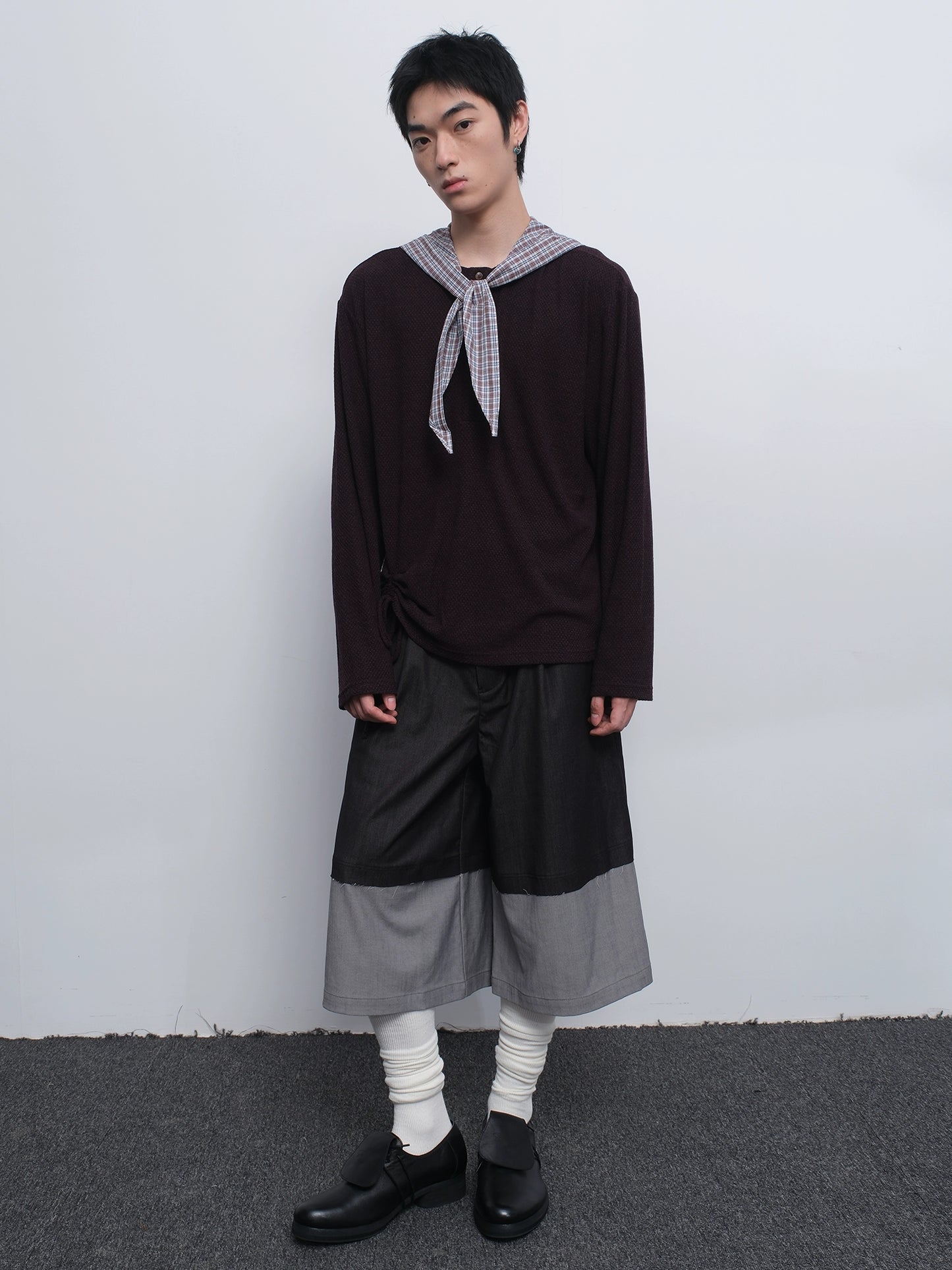 Panelled Loose Cropped Pants