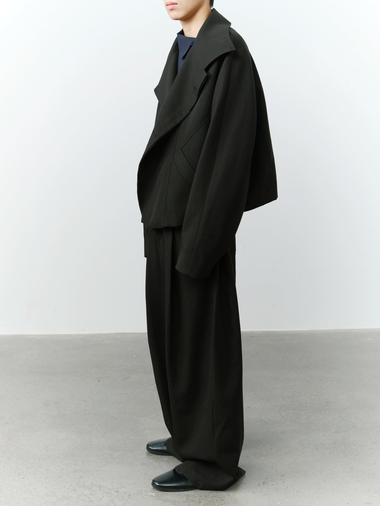 Loose Drape High-rise Trousers