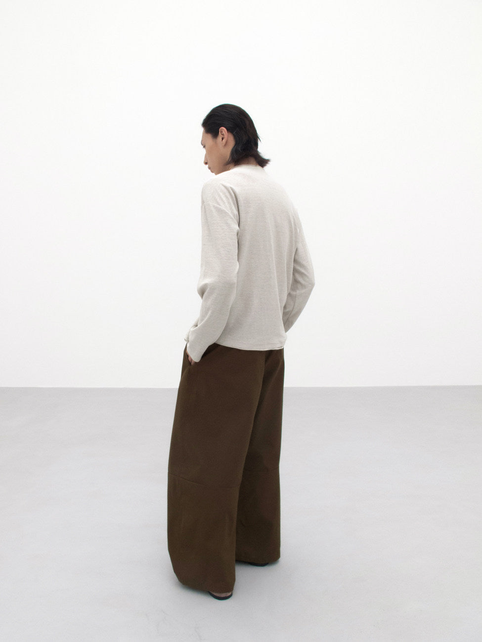 Rolled edge base long sleeves