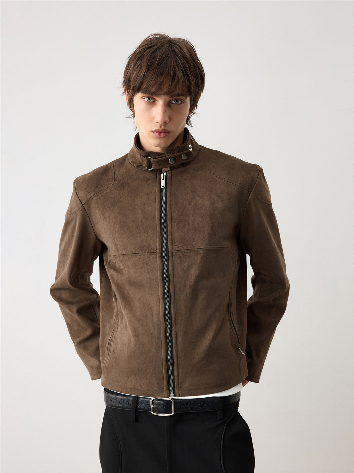 Multi-Layered Suede Jacket