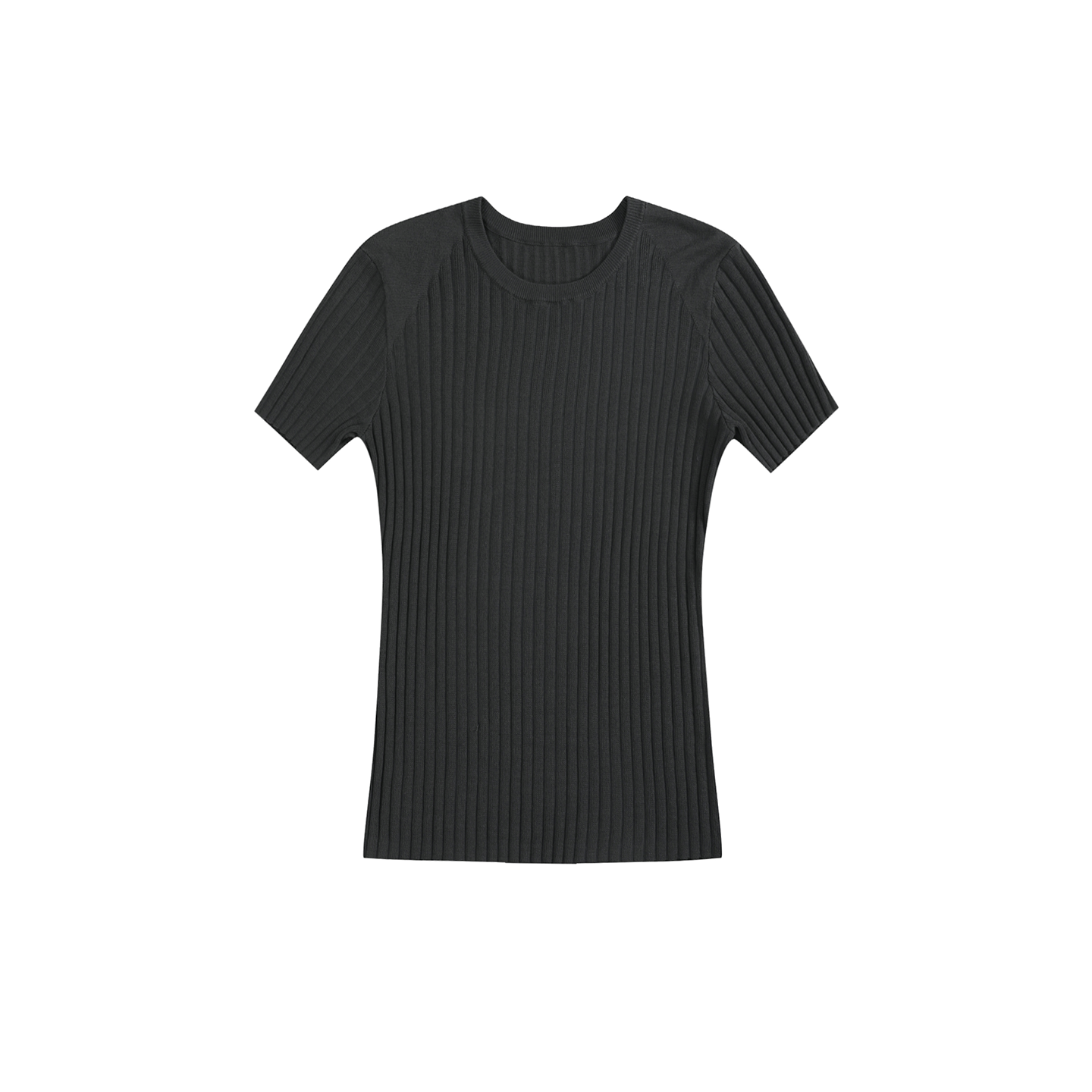 Pit strip knitted T-shirt